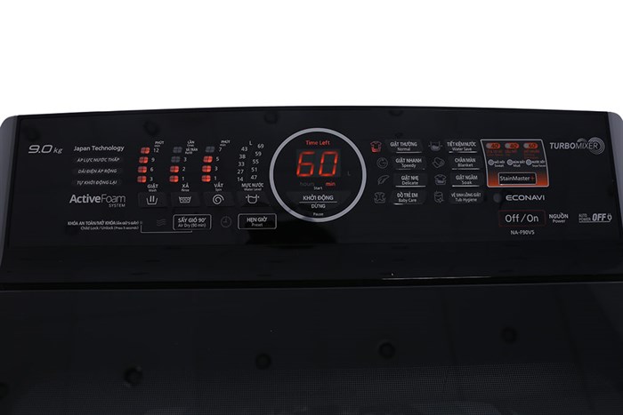 Máy giặt Panasonic 9kg NA-F90V5LMX Màu Xám