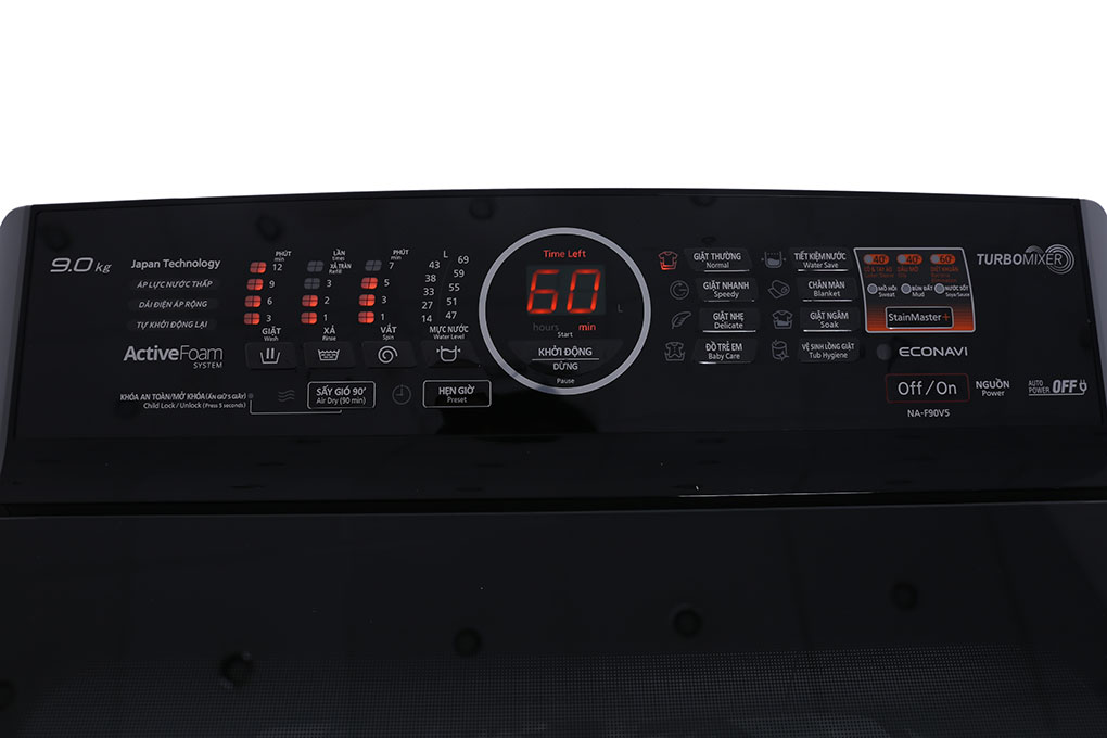 Máy giặt Panasonic 9kg NA-F90V5LMX Màu Xám