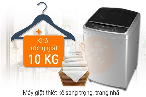 Kiểu dáng sang trọng, tinh tế - Máy giặt LG Inverter 10 kg T2310DSAM