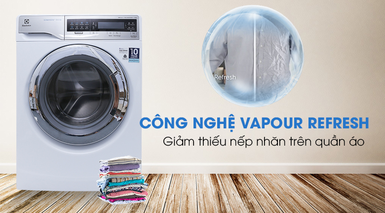 Chức năng Vapour Refresh - Máy giặt Electrolux Inverter 11 kg EWF14113