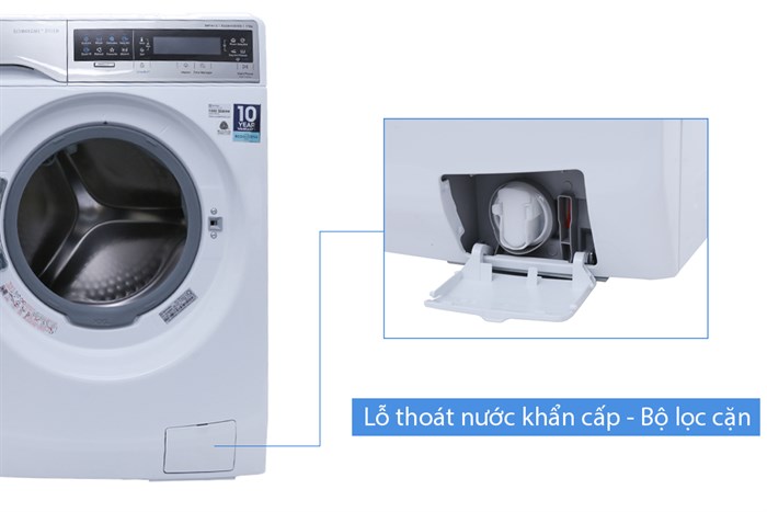 Máy giặt Electrolux Inverter 11 kg EWF14113 Màu Trắng