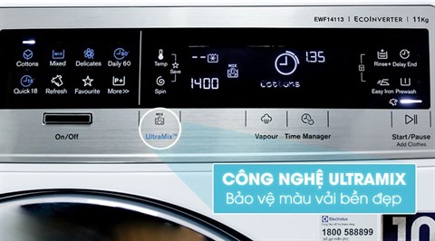 Công nghệ UltraMix - Máy giặt Electrolux 11 kg EWF14113