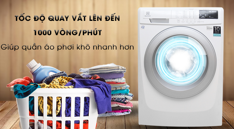 Máy giặt Electrolux Inverter 8 kg EWF10844