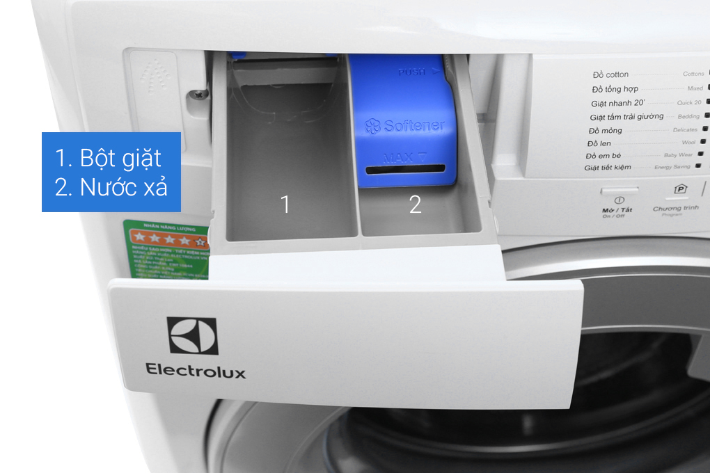 Máy giặt Electrolux Inverter 8 kg EWF10844 Màu Trắng