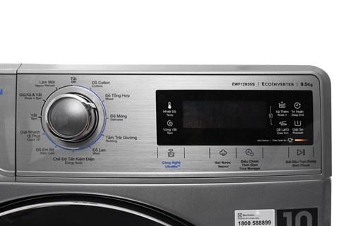 Đa dạng chương trình giặt - Máy giặt Electrolux Inverter 9.5 kg EWF12935S