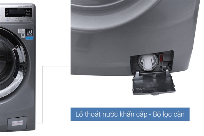 Máy giặt Electrolux Inverter 9.5 kg EWF12935S Màu Xám
