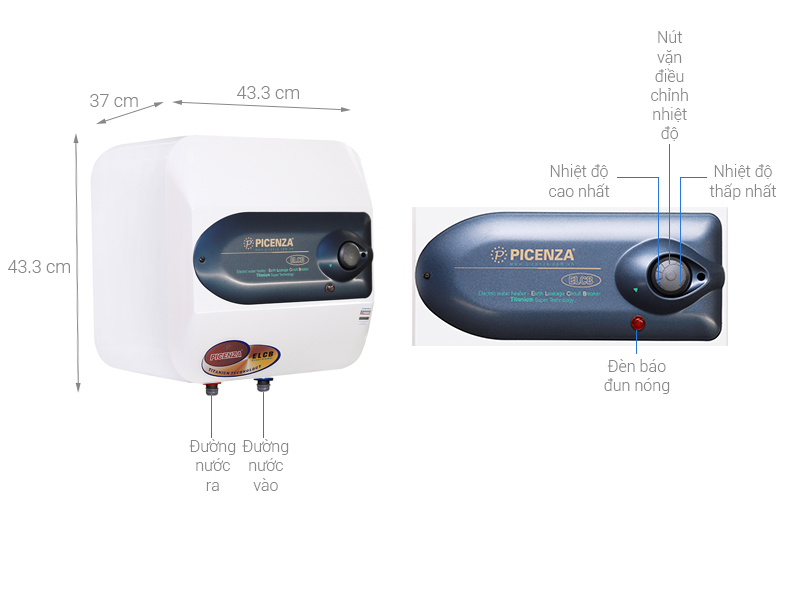 Bình nước nóng ngang Picenza S20 E