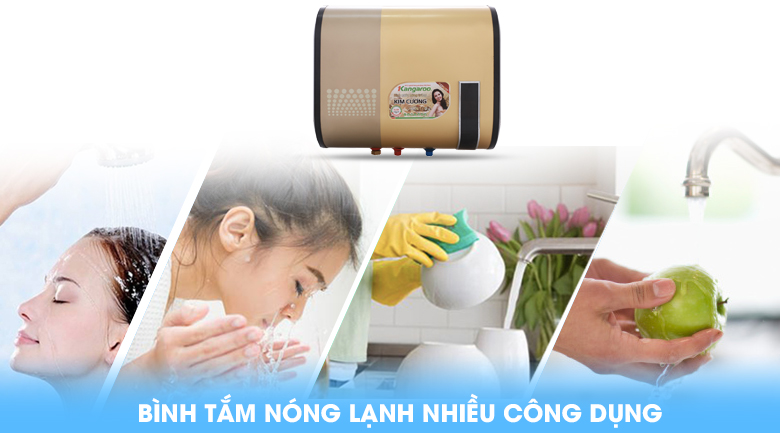 Bình tắm nóng lạnh - Bình tắm nóng lạnh Kangaroo 22 lít KG664Y