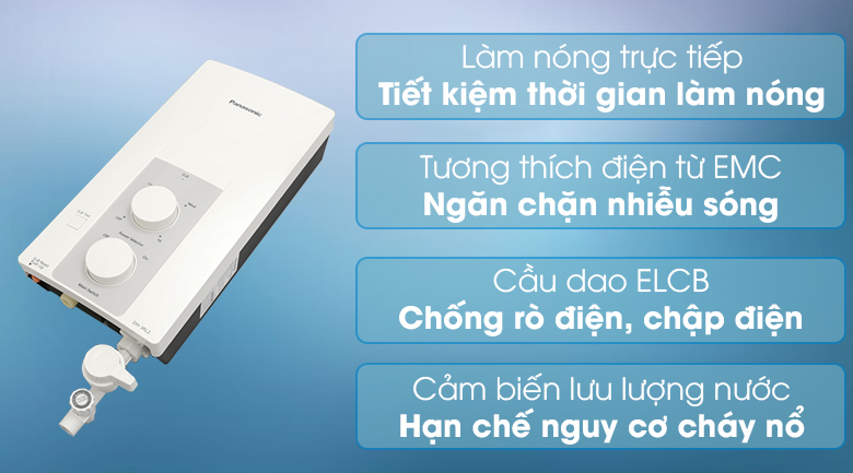 Máy nước nóng trực tiếp Panasonic 3500W DH-3RL2VH