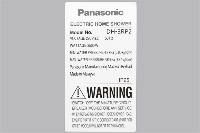 Máy nước nóng Panasonic DH-3RP2VK Màu Trắng