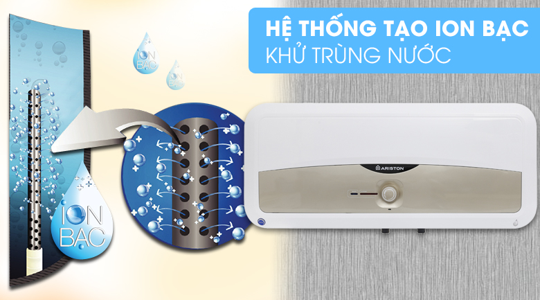 Hệ thống tạo ion bạc - Bình nóng lạnh Ariston SL 30 ST 2.5 FE - MT 30 lít