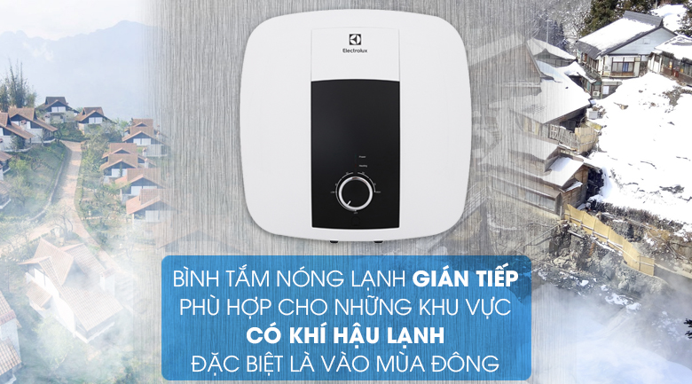 Làm nóng gián tiếp - Bình nước nóng Electrolux 15 lít EWS152DX-DWM