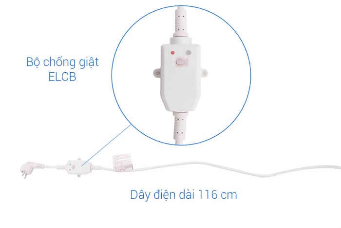 Máy nước nóng gián tiếp Electrolux 30 lít 2500W EWS302DX-DWM Màu Trắng