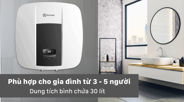 Có dung tích 30 lít - Bình nước nóng Electrolux EWS302DX-DWE 30 lít