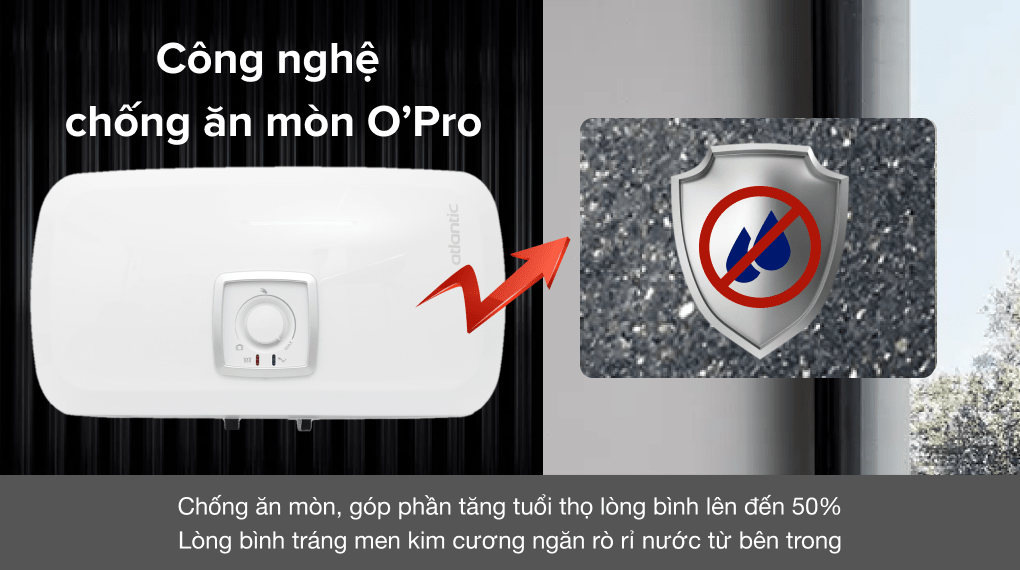 Máy nước nóng gián tiếp Atlantic 20 lít 2500W SWH 20H M Ondeo HZ