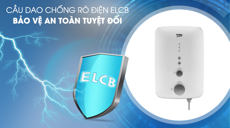 Cầu dao chống rò điện ELCB - Máy nước nóng Beko BWI35S1A-213