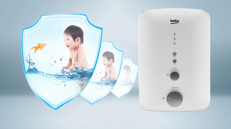 Bộ ổn định nhiệt kép - Máy nước nóng Beko BWI45S1A-213 Bộ ổn định nhiệt kép - Máy nước nóng Beko BWI45S1A-213