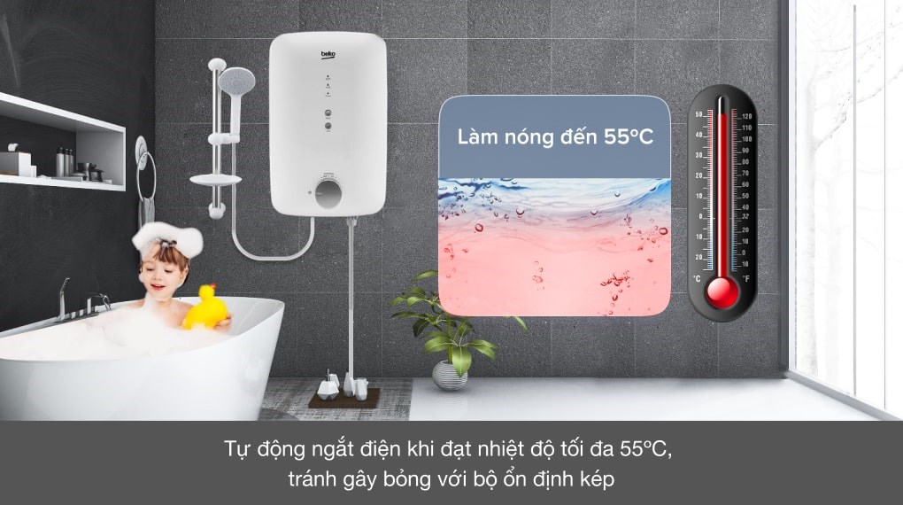 Máy nước nóng trực tiếp Beko 4500W BWI45S1N-213