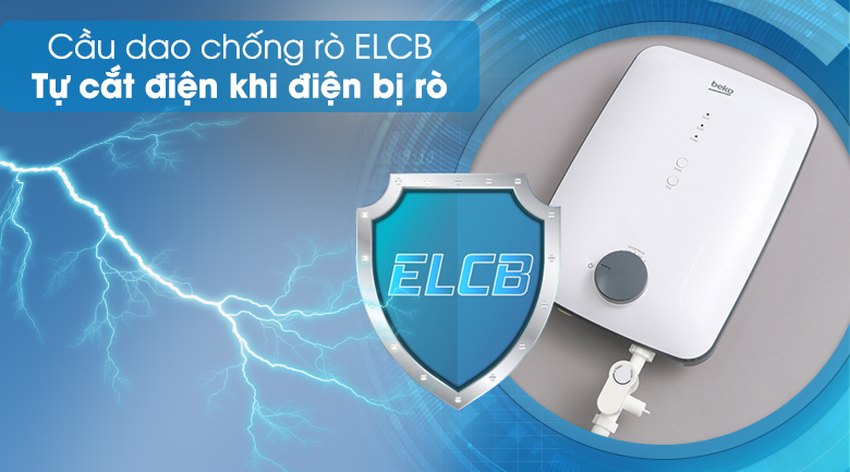 Cầu dao chống rò điện ELCB - Máy nước nóng Beko BWI45S1N-213