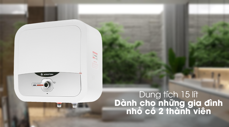 Bình nóng lạnh Ariston AN2 RS 15 lít có thiết kế gọn gàng