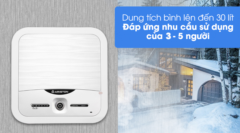 Dung tích 30 lít, dành cho những gia đình có 3 - 5 thành viên