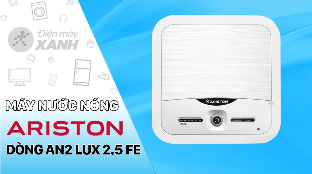 Máy nước nóng gián tiếp Ariston 30 lít 2500W AN2 30 LUX 2.5 FE