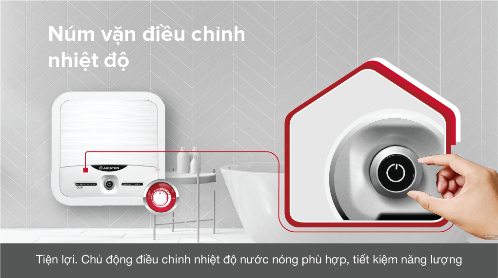 Máy nước nóng gián tiếp Ariston 30 lít 2500W AN2 30 LUX 2.5 FE