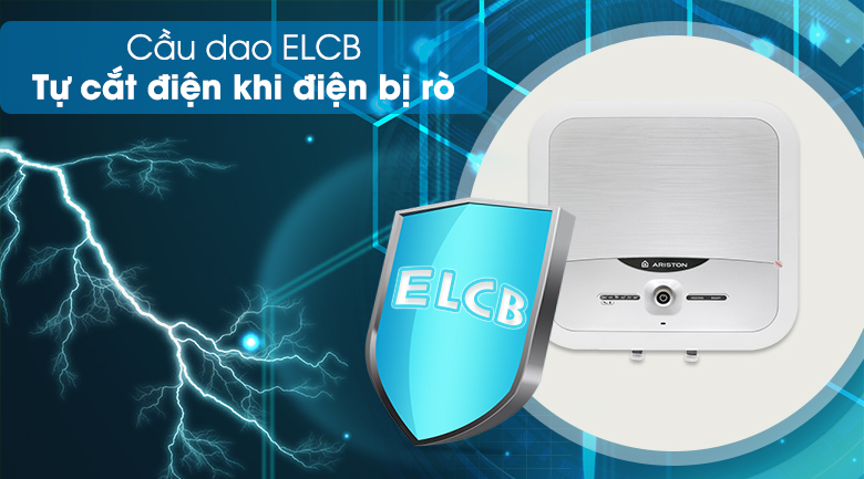 Cầu dao ELCB - Bình nóng lạnh Ariston 30 lít AN2 30 LUX 2.5 FE