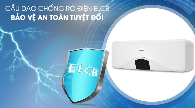Cầu dao ELCB - Bình tắm nóng lạnh Electrolux EWS202DX-DWE 20 lít