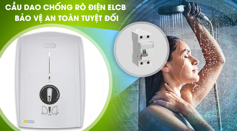 Cầu dao ELCB - Máy nước nóng Centon GD600ESP 4500W