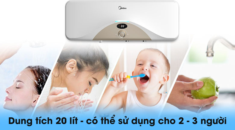 Máy nước nóng gián tiếp Midea 20 lít 2500W D20-25HA - 4