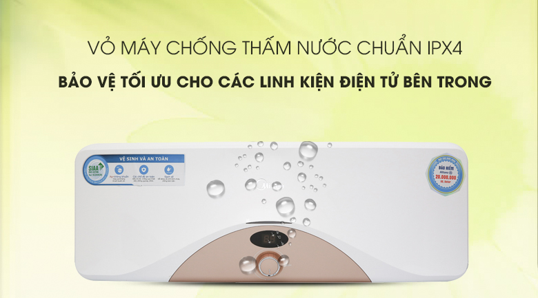 Vỏ chống thấm IPX4 - Máy nước nóng Midea D20-25HA Vỏ chống thấm IPX4 - Máy nước nóng Midea D20-25HA