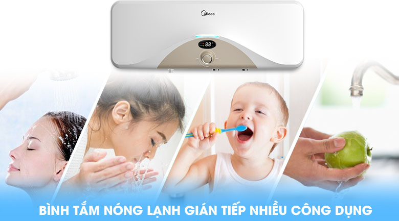 Nhiều công dụng - Máy nước nóng Midea D20-25HA Nhiều công dụng - Máy nước nóng Midea D20-25HA