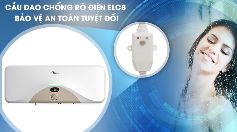 Cầu dao ELCB - Máy nước nóng Midea D20-25HA Cầu dao ELCB - Máy nước nóng Midea D20-25HA