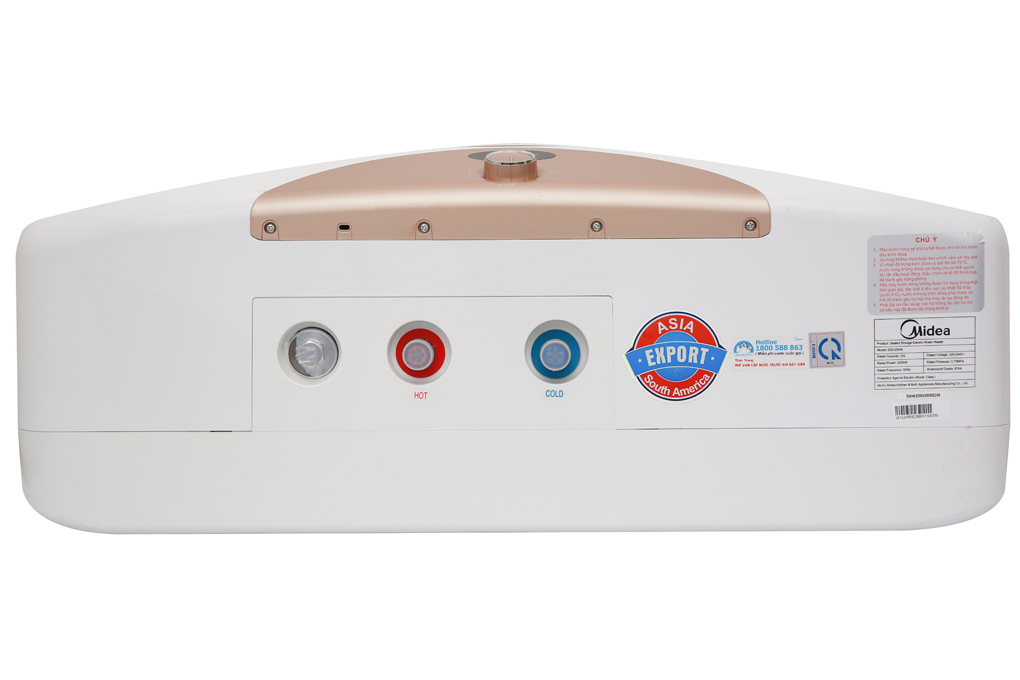 Máy nước nóng gián tiếp Midea 20 lít 2500W D20-25HA Màu Trắng