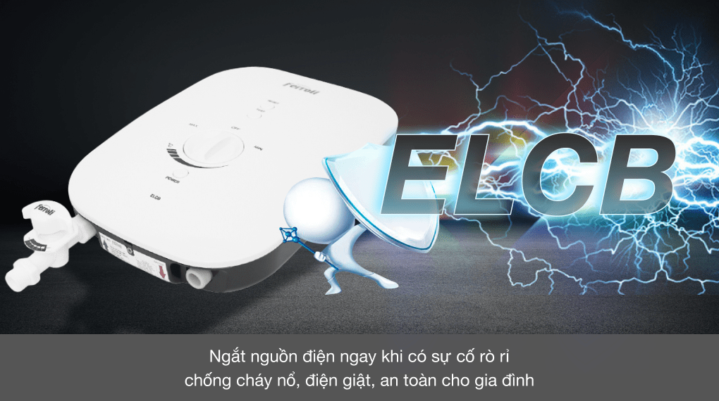 Máy nước nóng trực tiếp Ferroli 4500W Divo SSN 4.5S