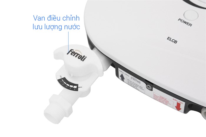 Máy nước nóng trực tiếp Ferroli 4500W Divo SSN 4.5S Màu Trắng