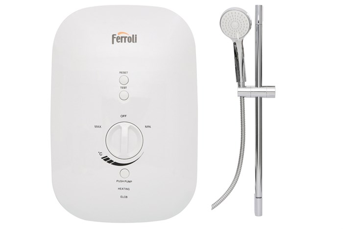 Máy nước nóng trực tiếp Ferroli 4500W Divo SSP 4.5S Màu Trắng