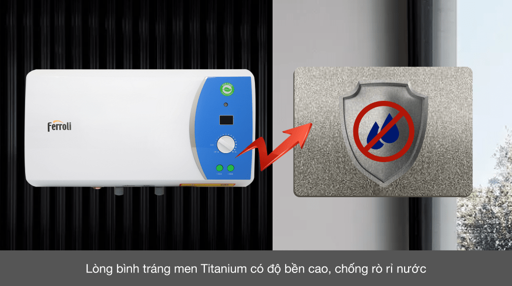 Máy nước nóng gián tiếp Ferroli 15 lít 2500W Verdi AE