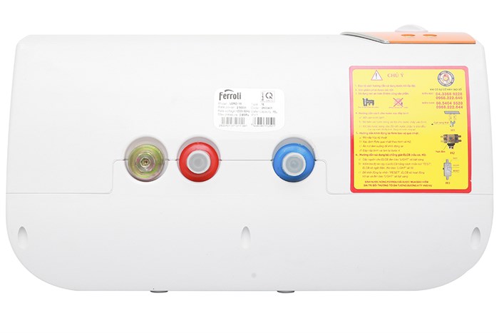 Máy nước nóng gián tiếp Ferroli 15 lít 2500W Verdi TE Màu Trắng