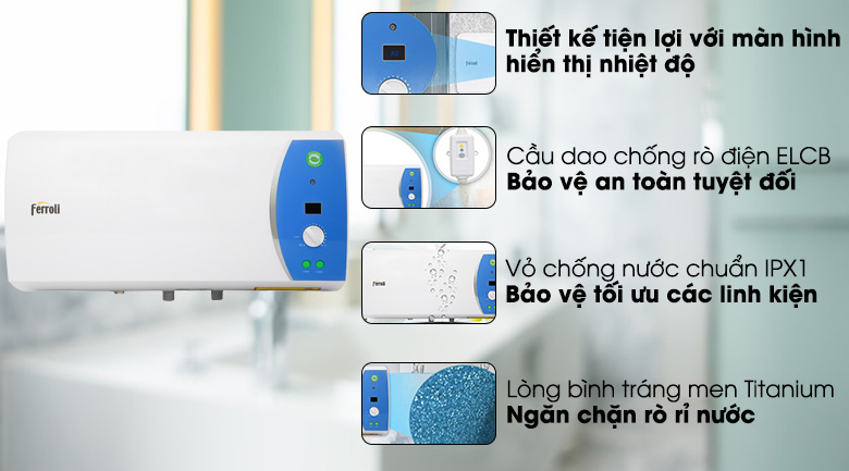Bình nước nóng Ferroli VERDI 30L AE 30 Lít