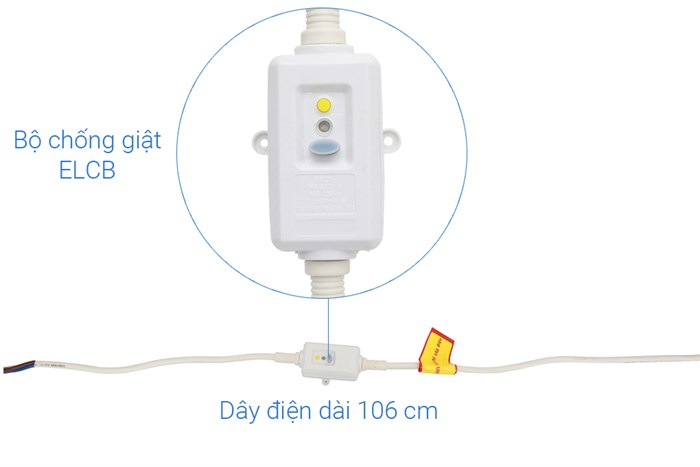 Máy nước nóng gián tiếp Ferroli 30 lít 2500W QQ Evo ME Màu Trắng