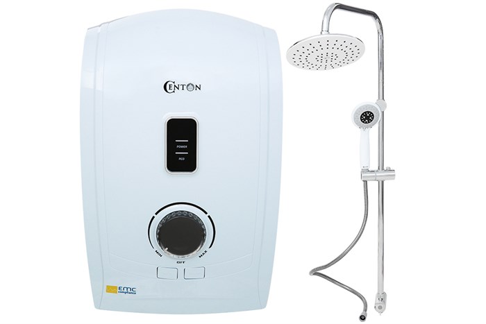Máy nước nóng trực tiếp Centon 5500W GD600ESP RS FL Màu Trắng
