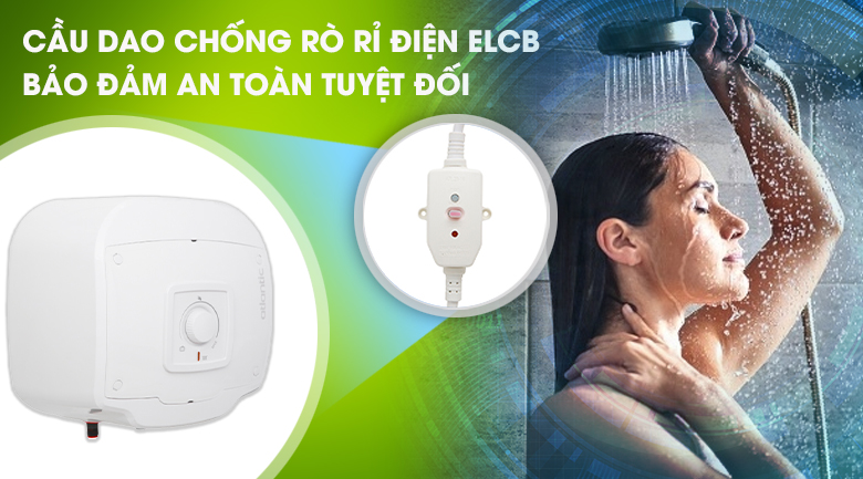 Cầu dao ELCB - Bình nước nóng Atlantic SWH 15 M-2 Ondeo Access