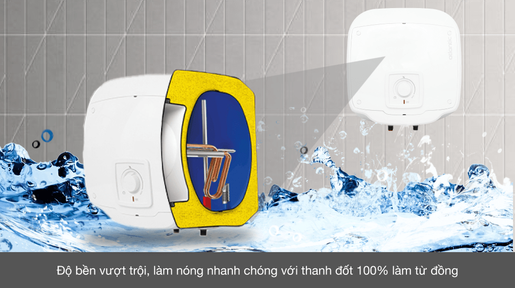 Máy nước nóng gián tiếp Atlantic 30 lít 2500W SWH 30 M-2 Ondeo Access