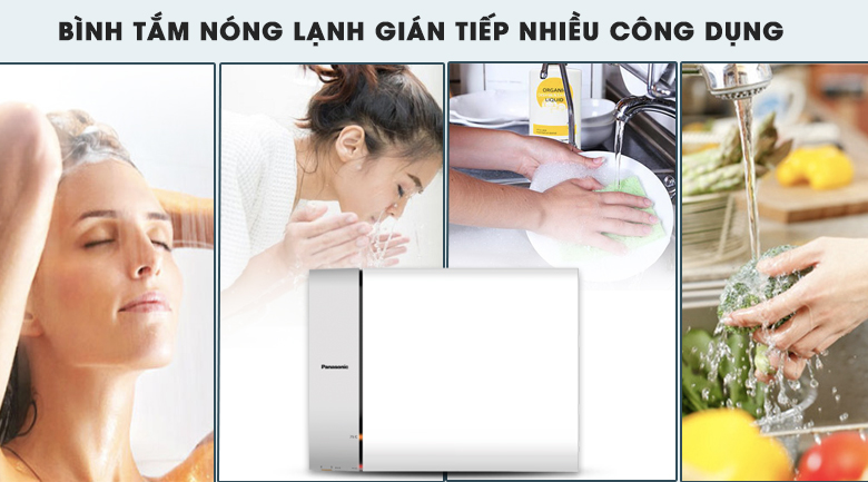 Nhiều công dụng - Bình nước nóng Panasonic DH-15HAM 15 Lít