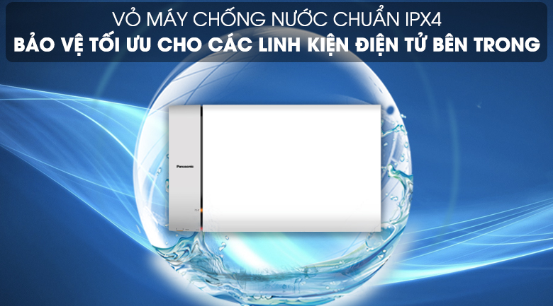 Chống thấm nước chuẩn IPX4 - Bình nước nóng Panasonic DH-20HAM 20 Lít