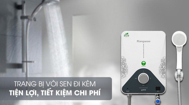 Máy nước nóng hồng ngoại Kangaroo KG588W 4000W - 20