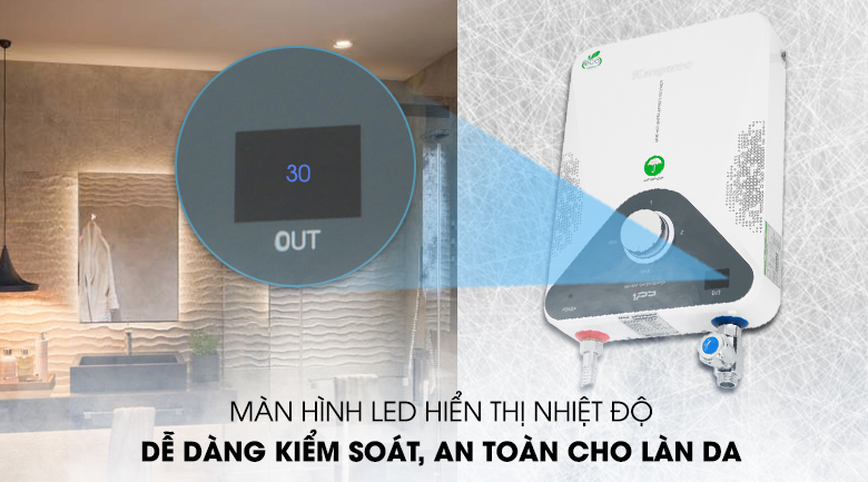 Máy nước nóng hồng ngoại Kangaroo KG588W 4000W - 19