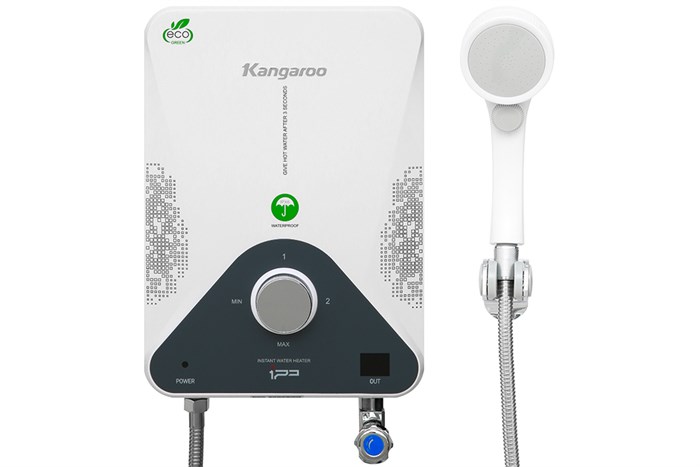 Máy nước nóng hồng ngoại Kangaroo KG588W 4000W Màu Trắng